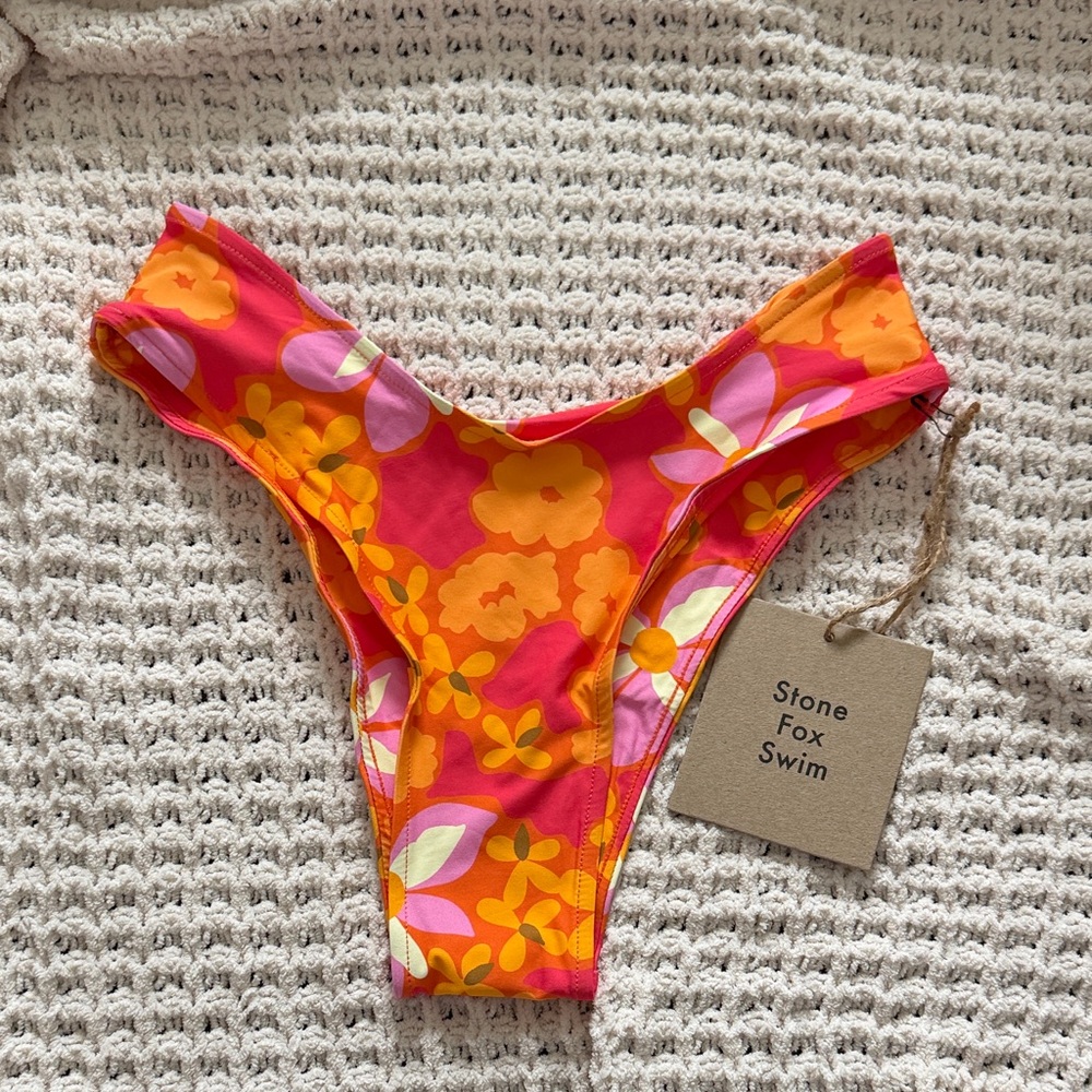 Stone Fox Swim Vibrant Floral Bikini Bottom